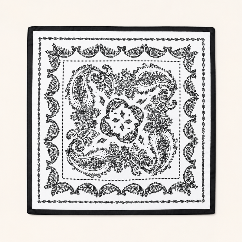 Simple Series Bohemian Solid Color Paisley Pattern Polyester Summer Scarves h5Picture2