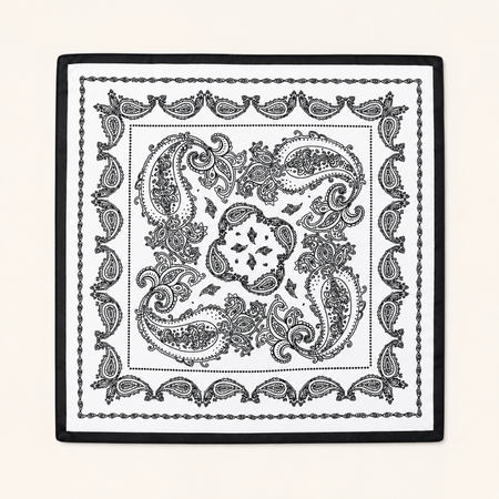 Simple Series Bohemian Solid Color Paisley Pattern Polyester Summer Scarves 2