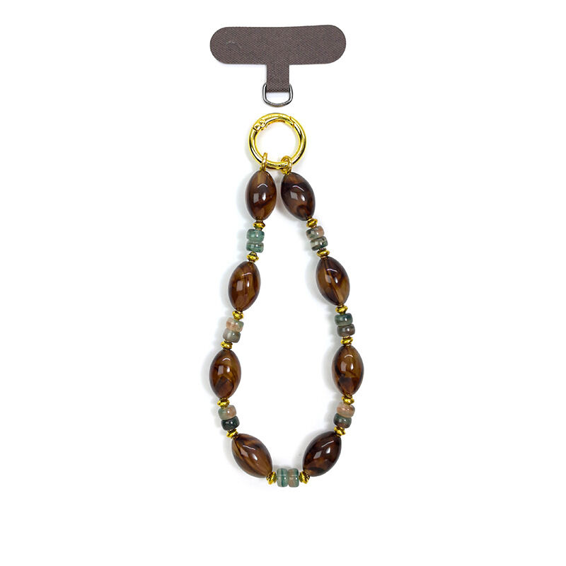 Simple Series Retro Beads Mixed Color Acrylic Phone Chain Picture2