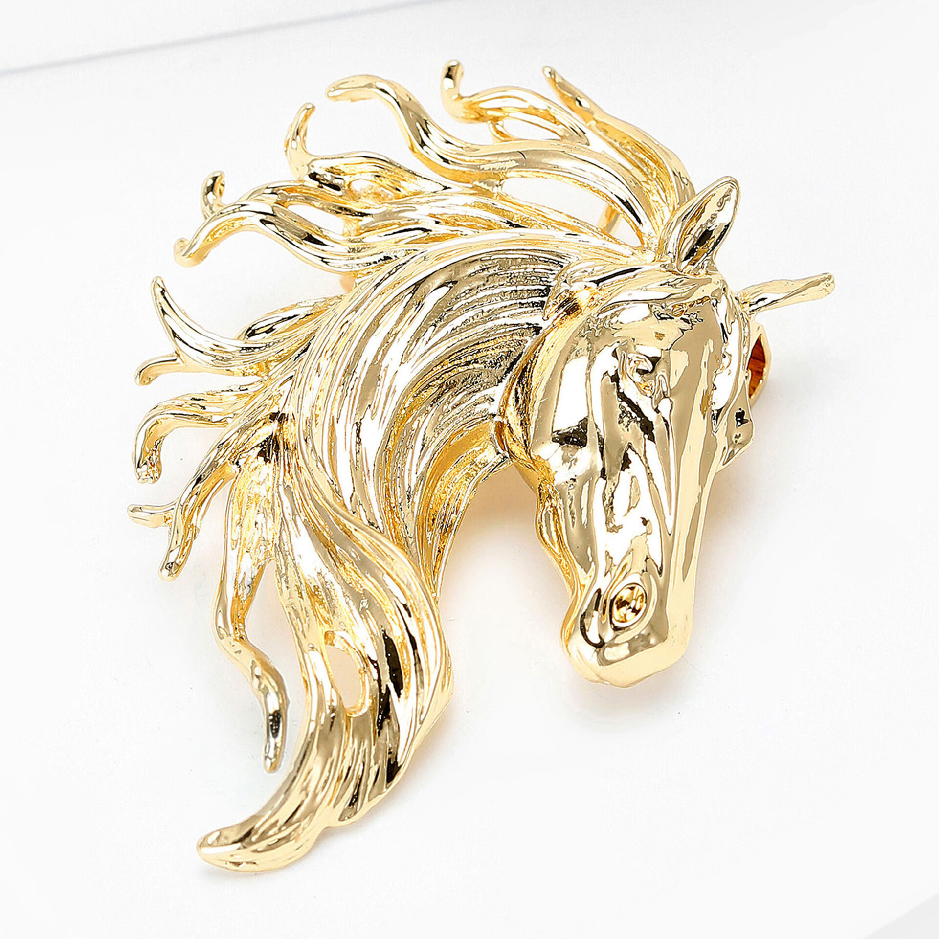 Simple Series Daily Horse Alloy Brooches h5Picture2