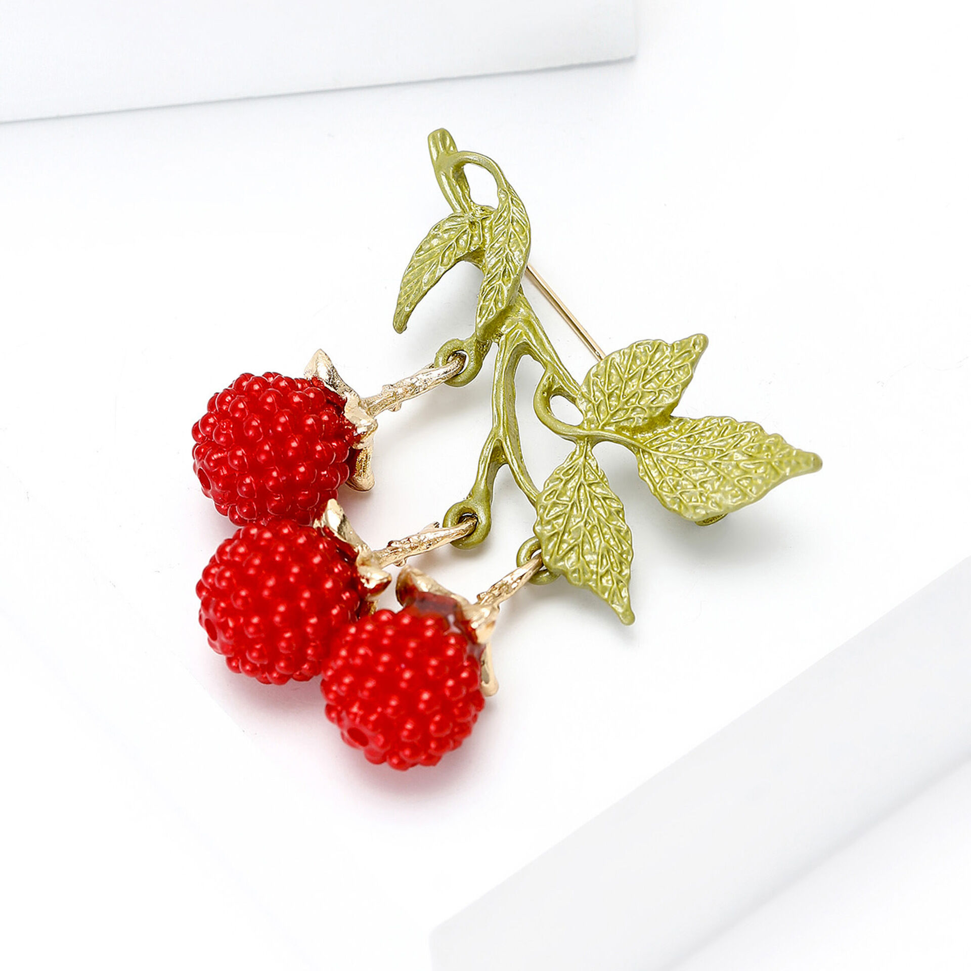 Luxurious Series Sweet Cherry Alloy Brooches Picture4
