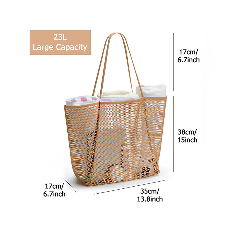 Vacation Style Woven Solid Color Woven Women's Tote Bag h5 Picture2