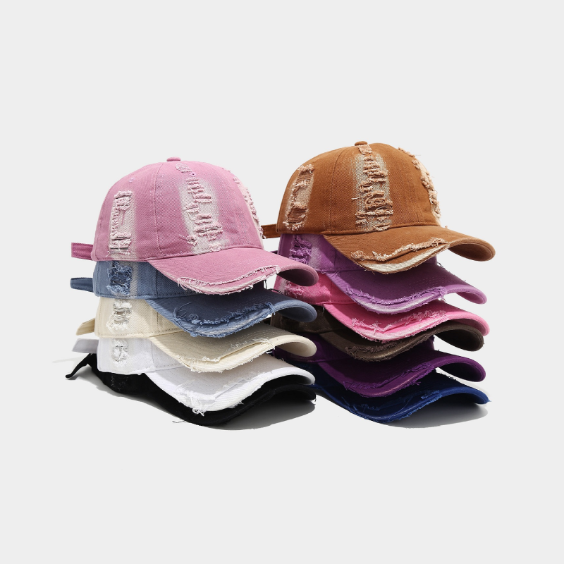 Simple Series Retro Gradient Color Cotton Baseball Cap h5 Picture3