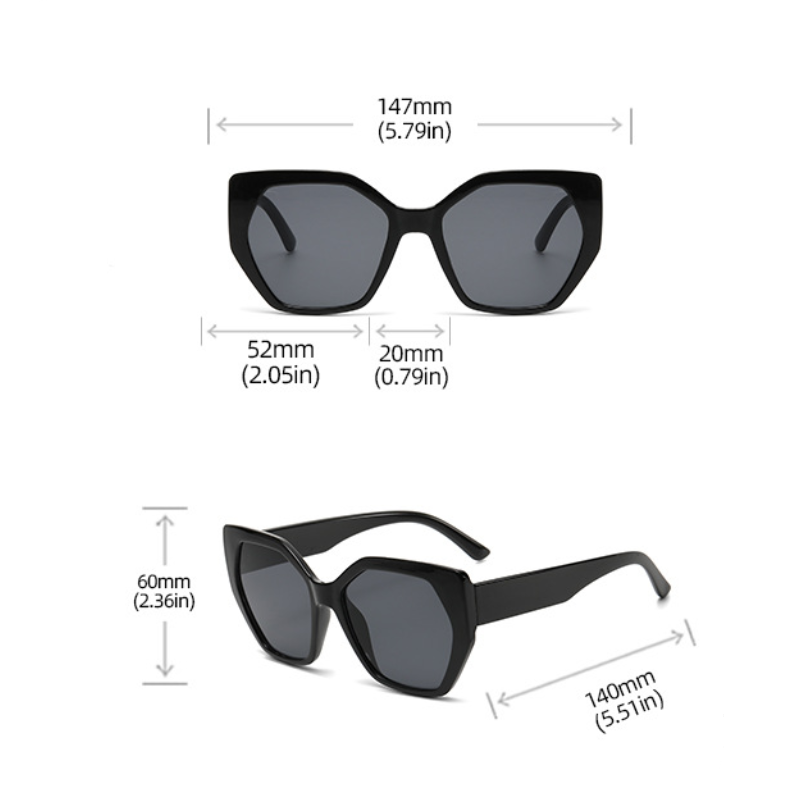 Simple Series Retro Solid Color Leopard Print Stripe Gradient Color Sunglasses h5 Picture2