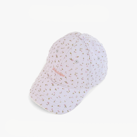 Simple Series Sweet Flower Letter Cotton Baseball Cap 2