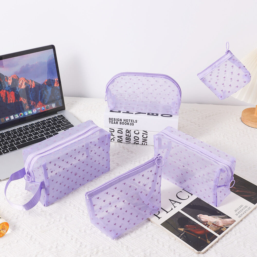 Simple Series Daily Heart Polyester Makeup Bags h5Picture4