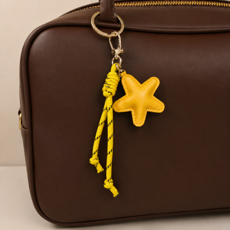Simple Series Dagelijkse Effen Kleur Twist Oceaanstijl Ster PU Tasbedels