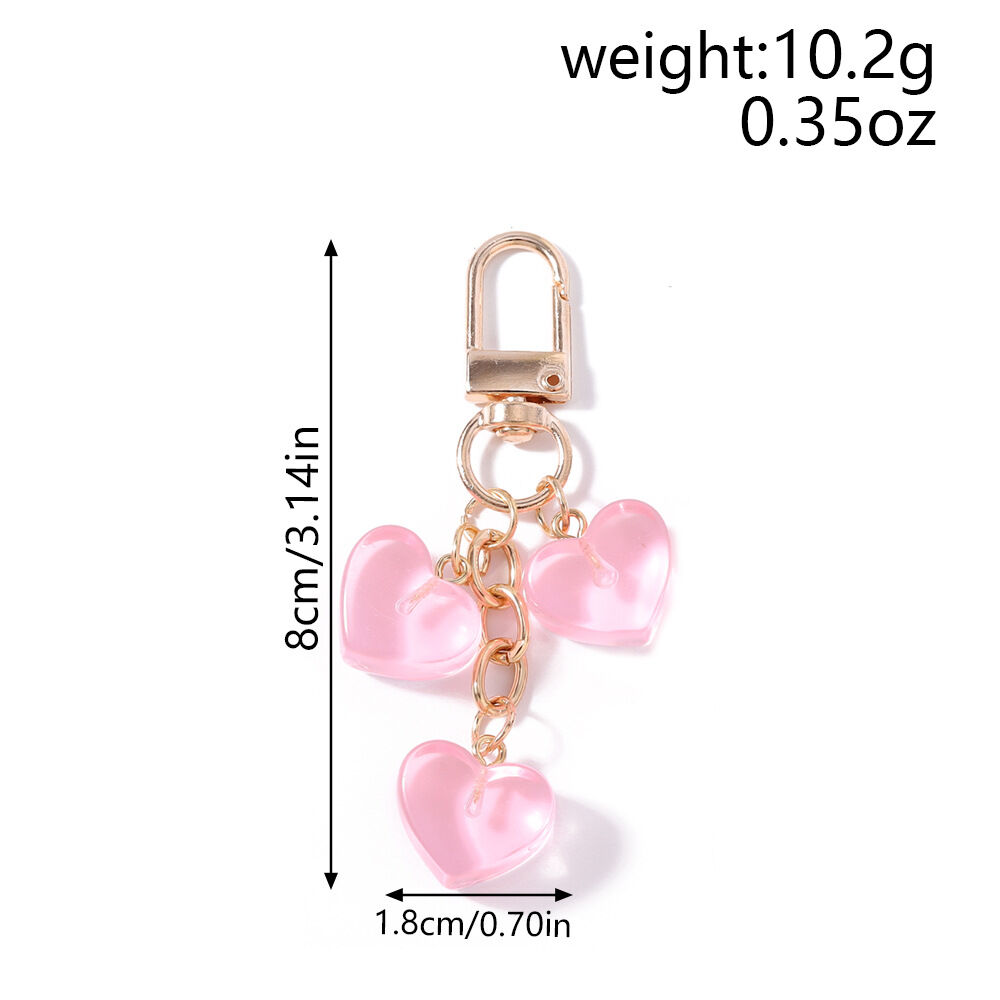 Romantic Series Daily Heart Resin Keychain Picture2