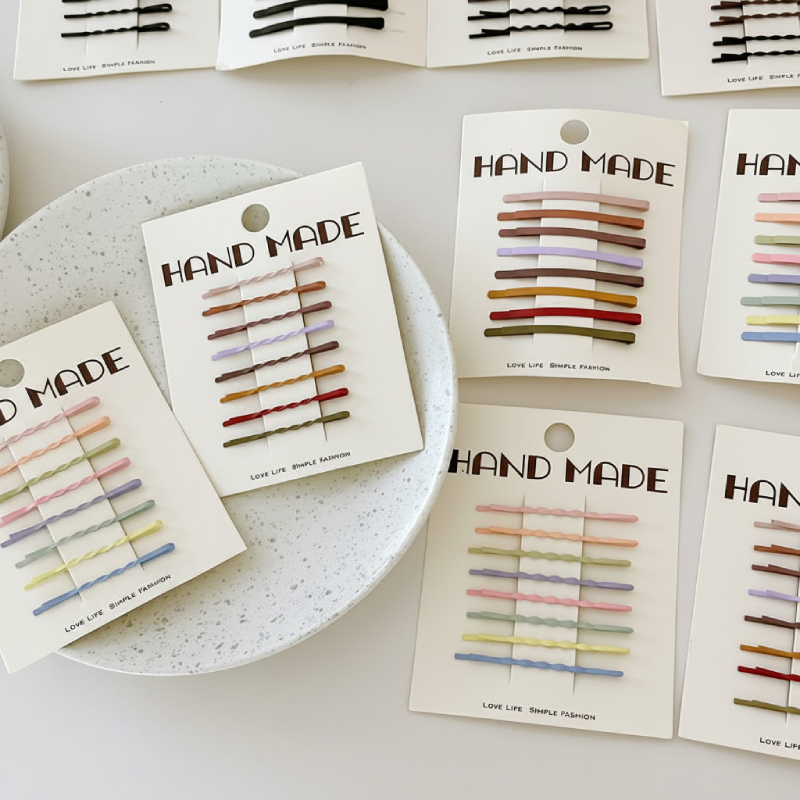 Simple Series Daily Solid Color Lines Metal Hair Clips