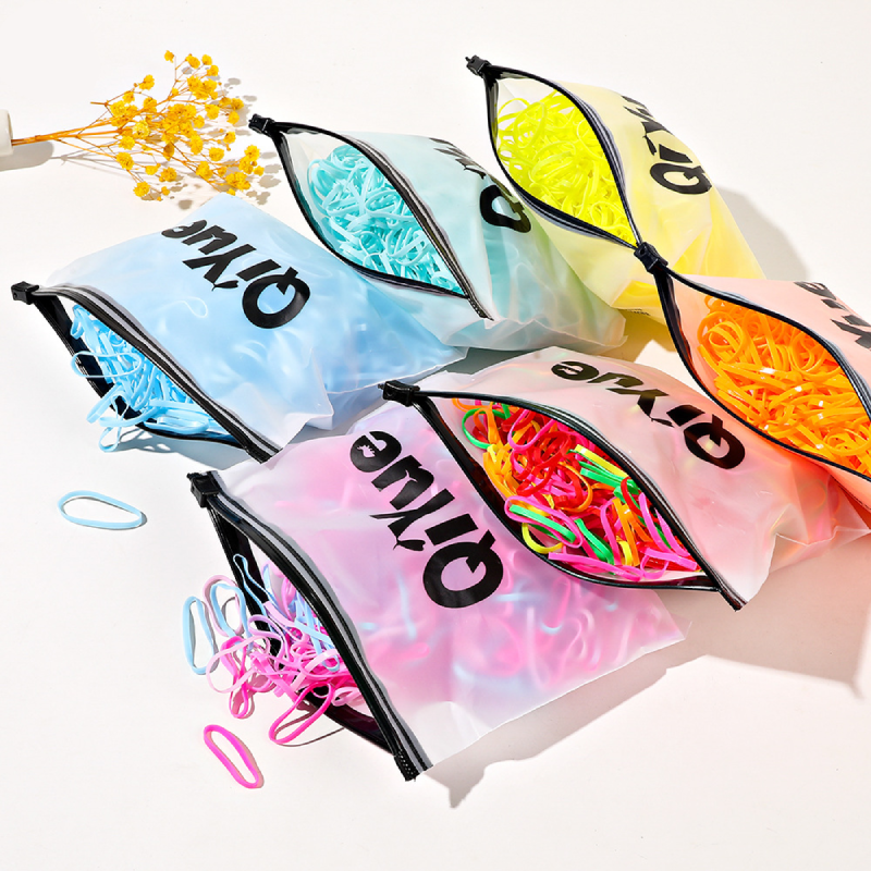 Simple Series Daily Solid Color Plastic Hair Ties h5Picture4