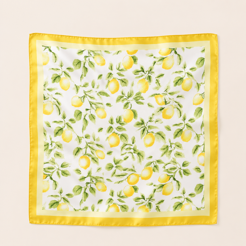 Simple Series Daily Fruit Stripe Polyester Summer Scarves