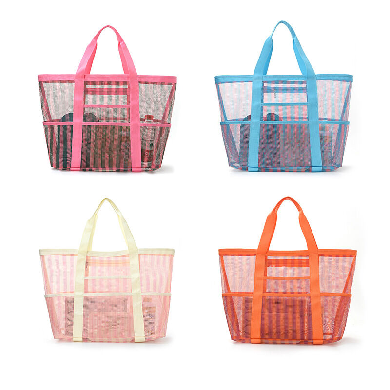 Vacation Style Printed Stripe Mixed Color Women's Tote Bag h5Picture4