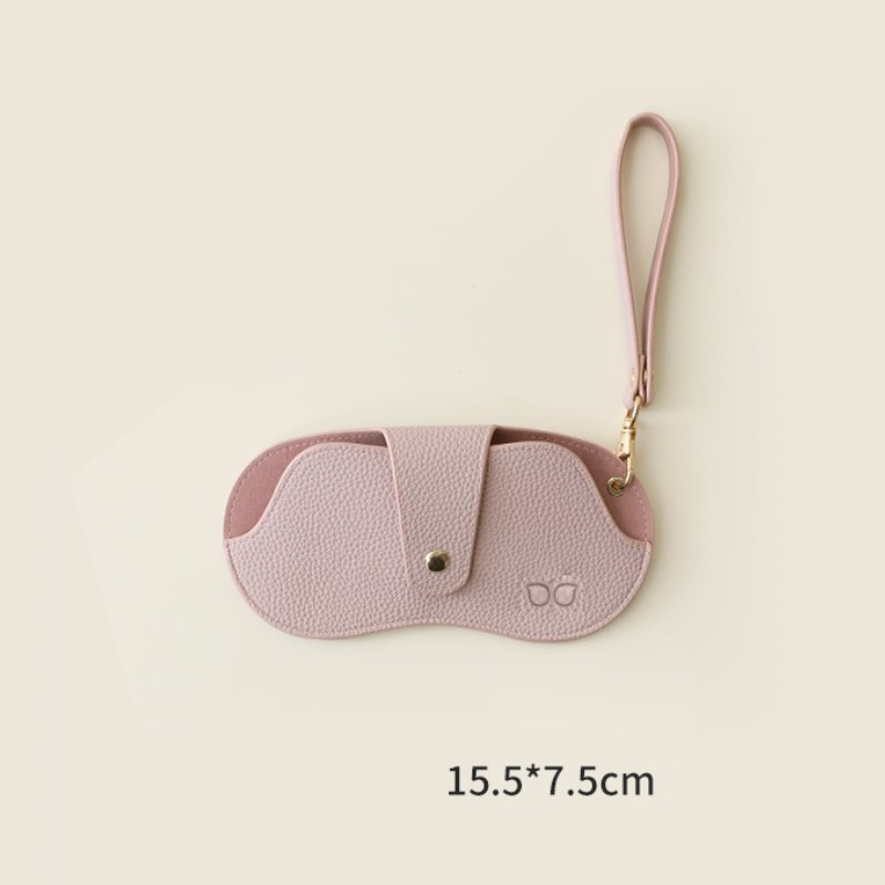 Simple Series Daily Solid Color Pu Sunglasses Storage Bags h5 