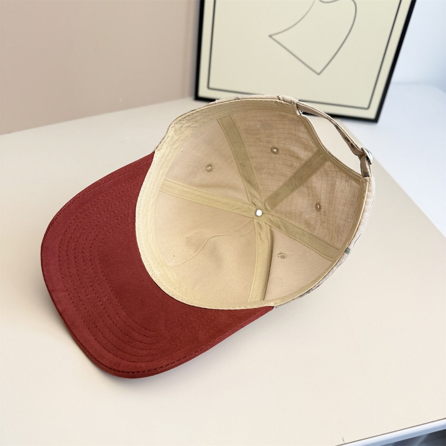 Simple Series Retro Flower Letter Mixed Color Polyester Women's Baseball Cap h5 Picture3
