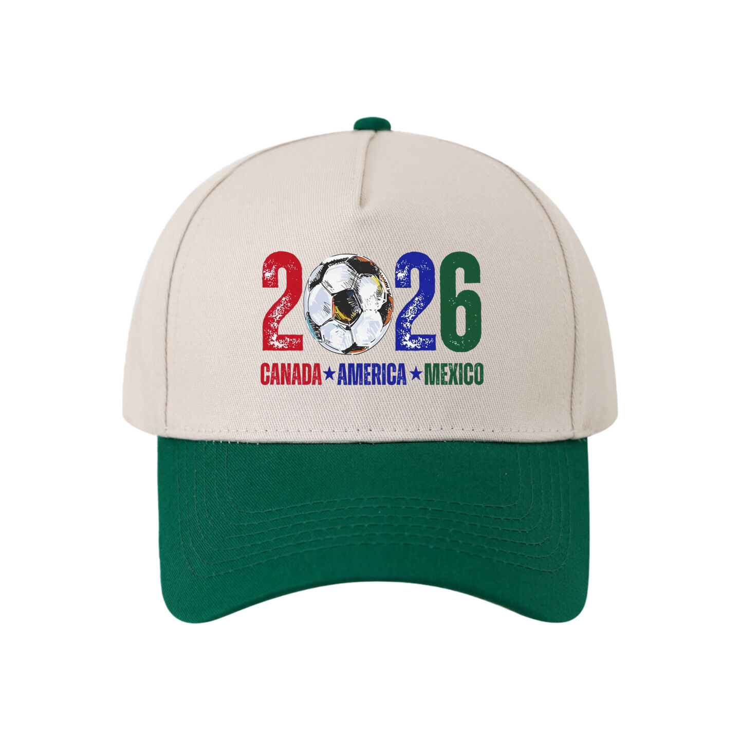World Cup Themed Hard-brimmed  Numbers Fan Cap Unisex Baseball Cap