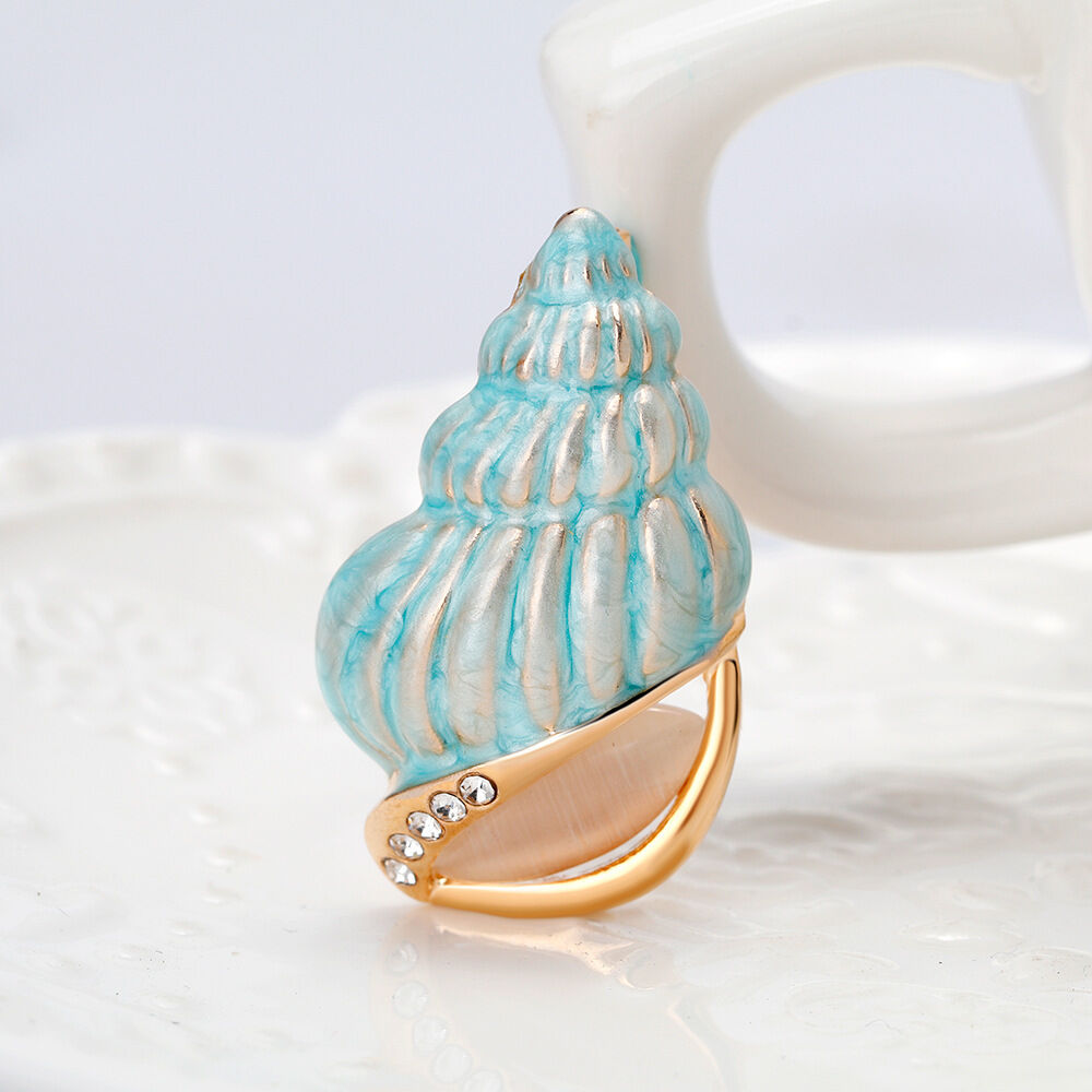 Serie Romantica, Semplice Stile Oceanico, Spille in Lega con Filo e Strass
