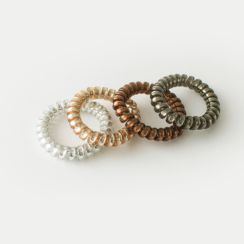 Simple Series Daily Solid Color Plastic Hair Ties h5Picture2