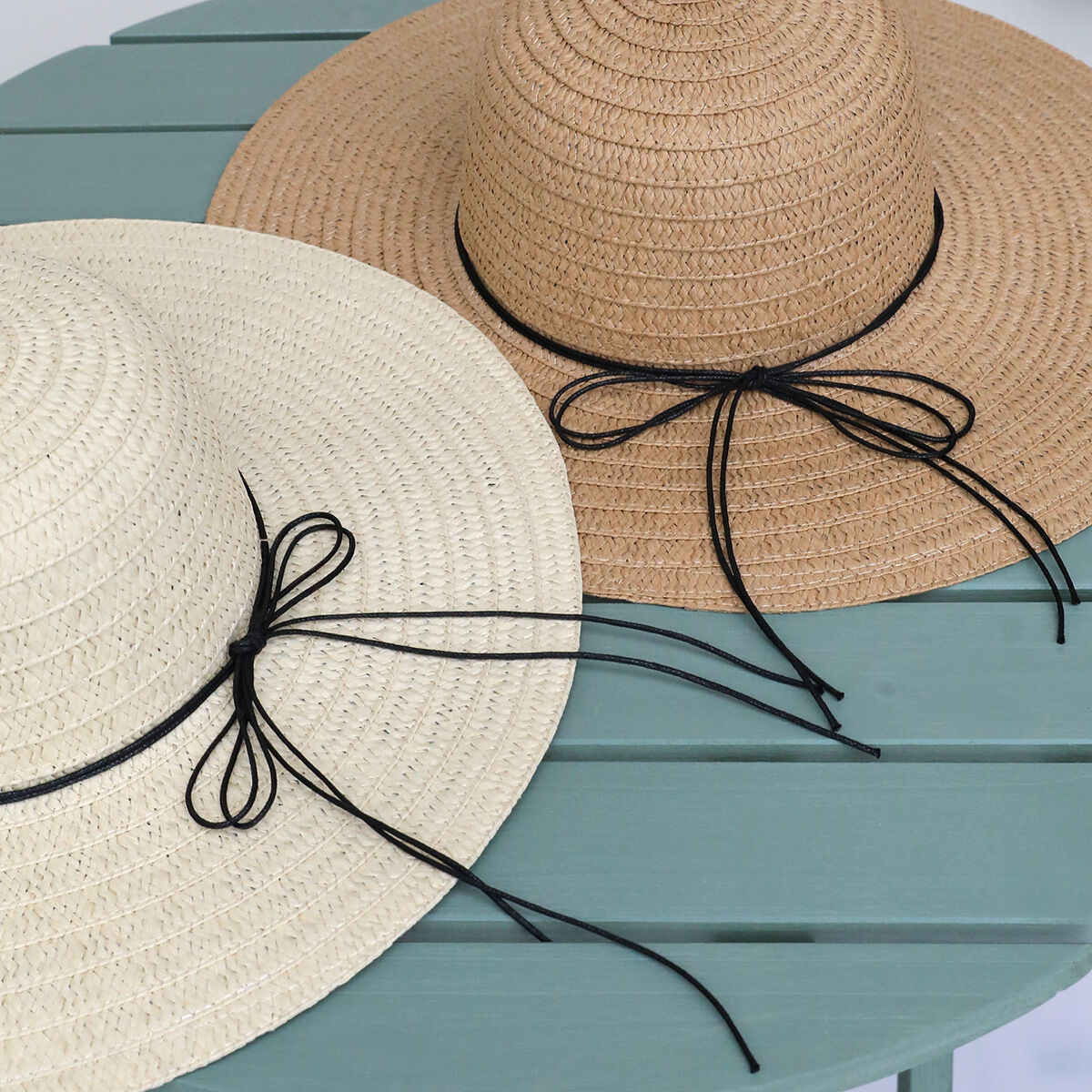 Simple Series Vacation Bow Knot Solid Color Raffia Women's Straw Hats 2