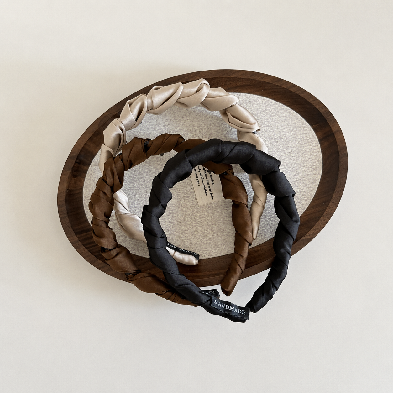 Simple Series Daily Solid Color Twist Fabric Hair Bands