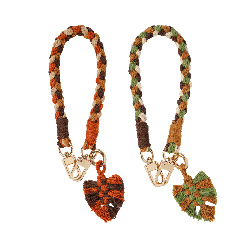 Ethnic Series Bohemian Mixed Color Woven Polyester Phone Chain