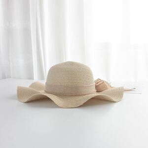 Romantic Series Sweet Bow Knot Solid Color Raffia Women's Straw Hats h5 Picture4