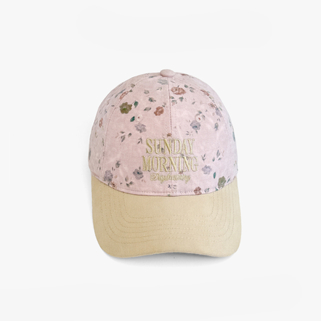 Simple Series Retro Flower Letter Mixed Color Polyester Women's Baseball Cap 2