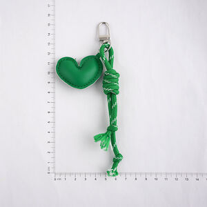 Romantic Series Simple Heart Solid Color Twist Pu Bag Charms h5 Picture2
