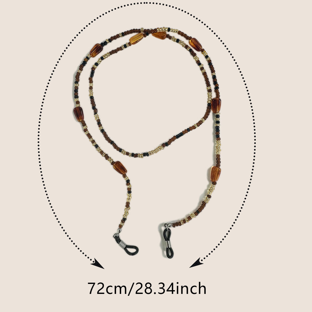 Simple Series Retro Beads Acrylic Unisex Sunglasses Chains