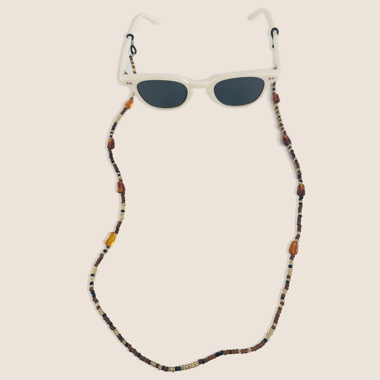 Simple Series Retro Beads Acrylic Unisex Sunglasses Chains