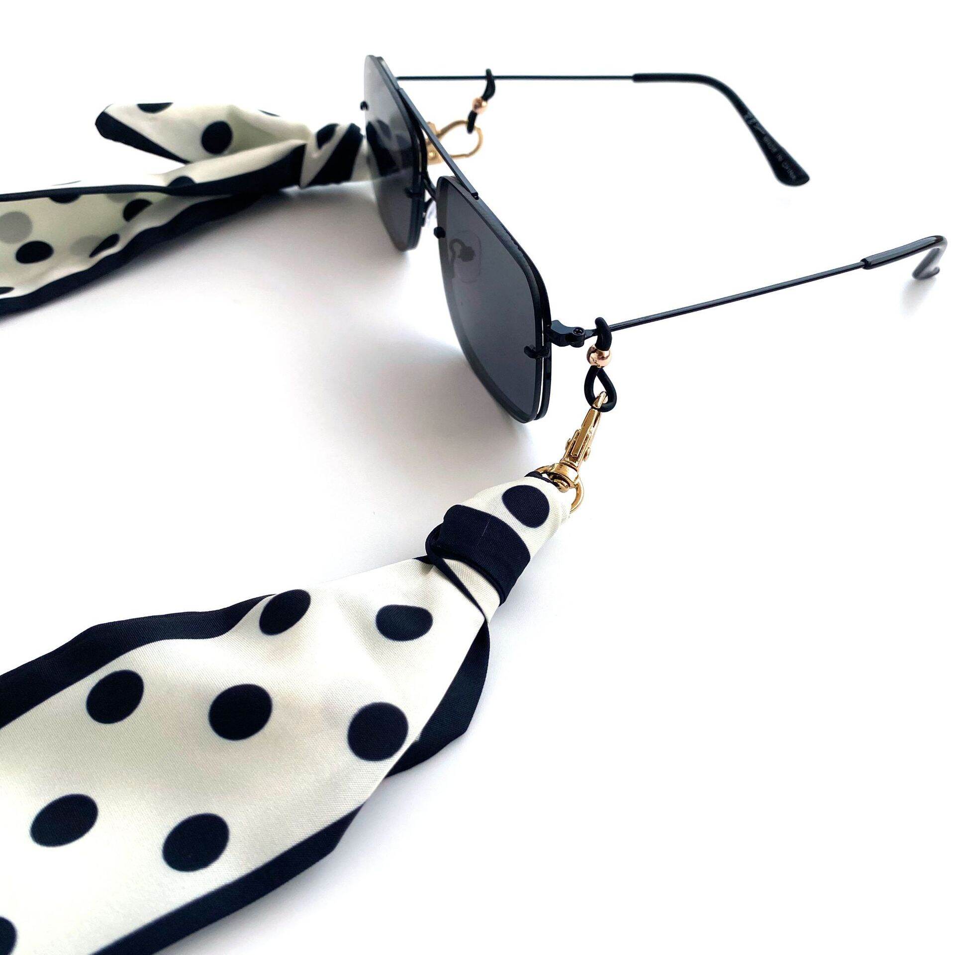 Simple Series Retro Flower Heart Polka Dots Mixed Color Polyester Sunglasses Cords Picture5
