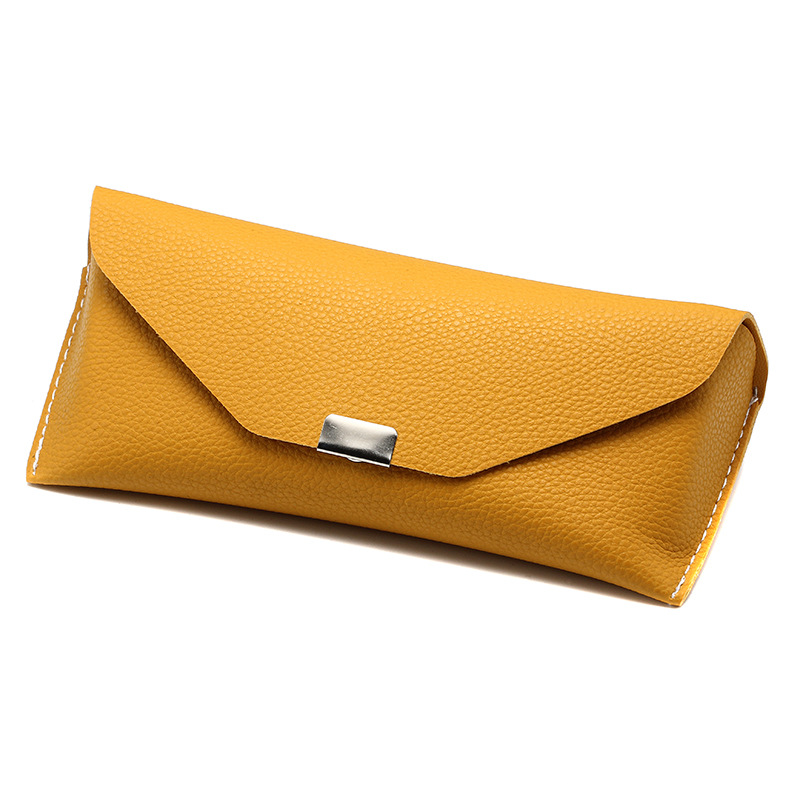 Simple Series Daily Solid Color Pu Sunglasses Storage Bag h5 