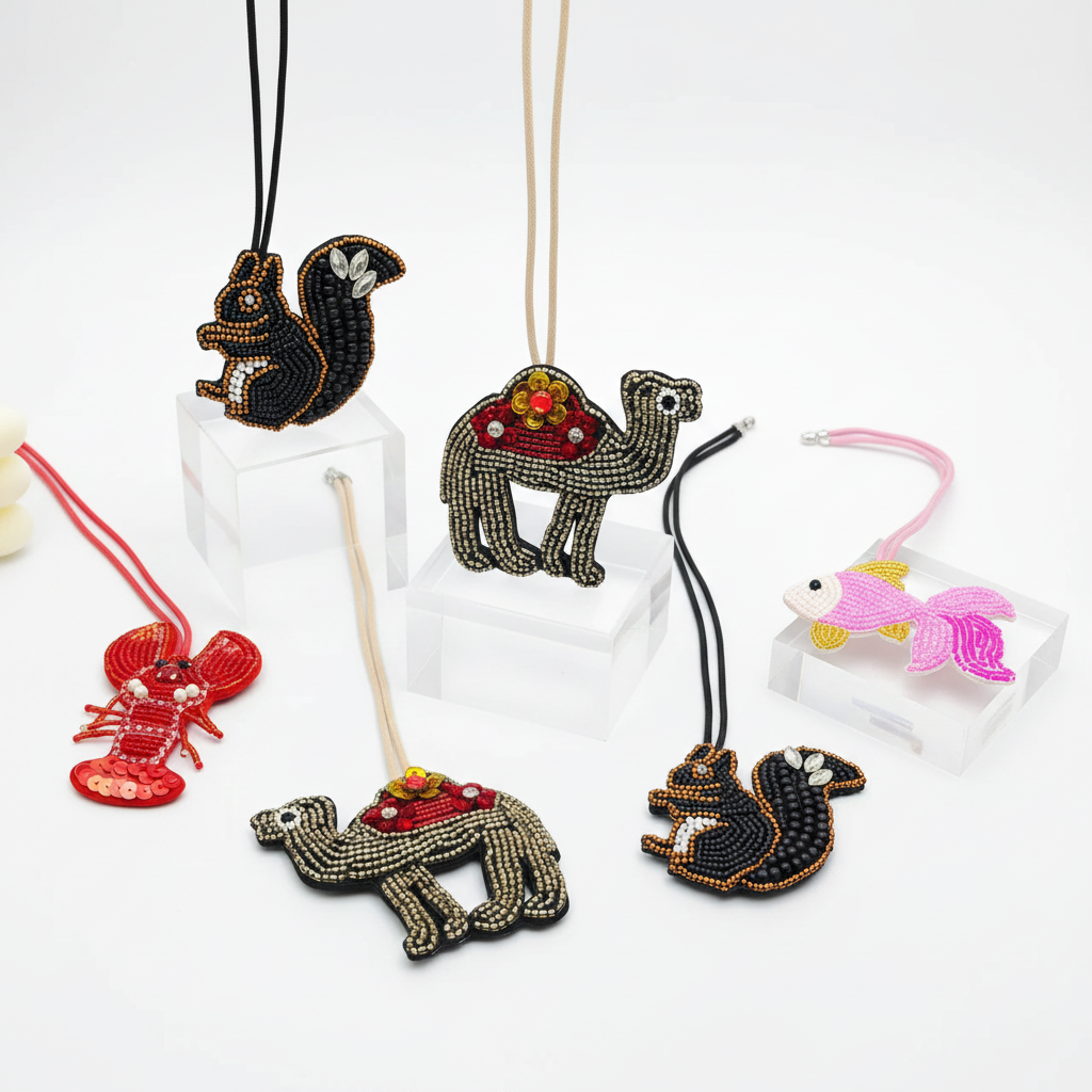 Luxurious Series Natural Animal Oceanic Style Beads Starfish Thread Resin Women's Bag Charms