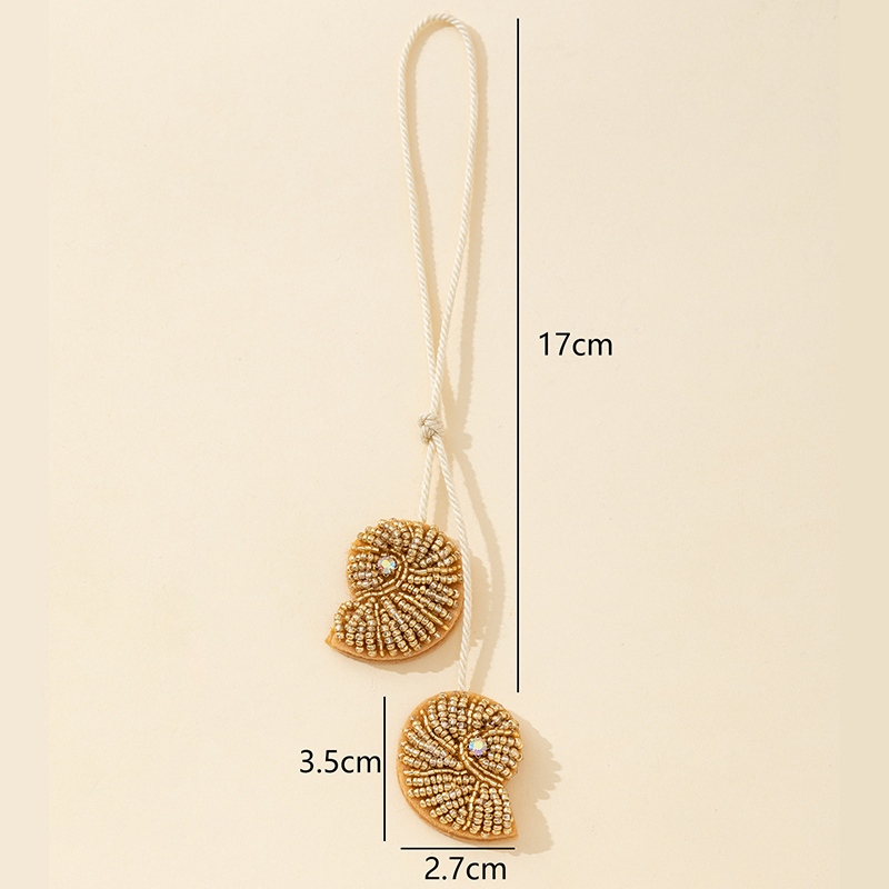 Luxurious Series Vacation Oceanic Style Beads Thread Plastic Rhinestone Women's Bag Charms