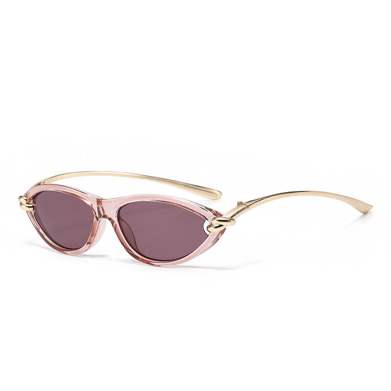 Simple Series Retro Solid Color Twist Sunglasses