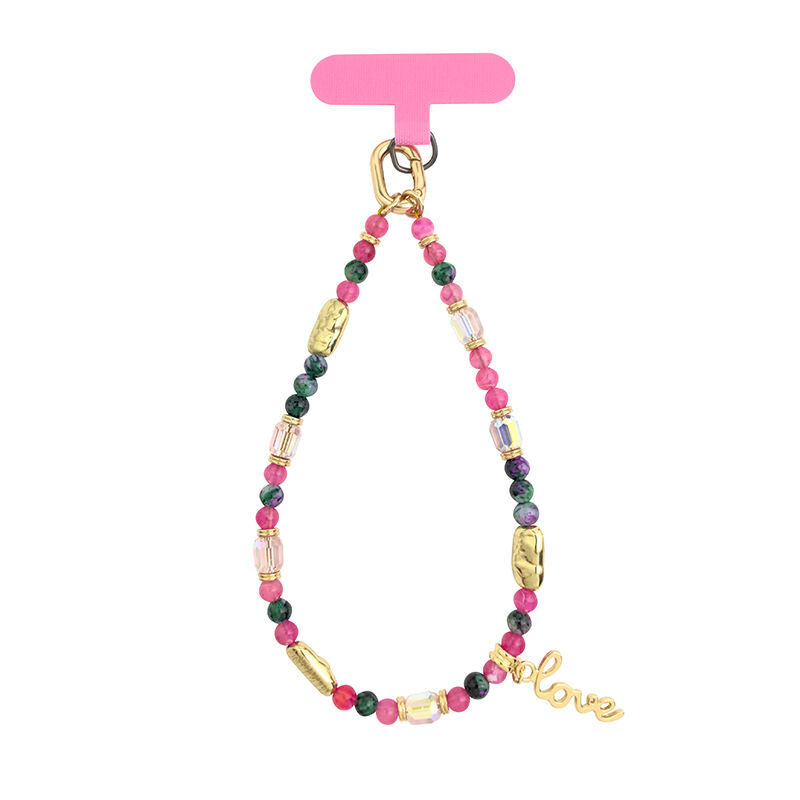 Simple Series Sweet Letter Beads Mixed Color Acrylic Phone Chain Picture2