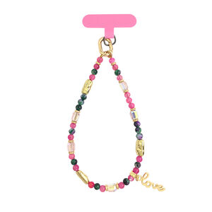 Simple Series Sweet Letter Beads Mixed Color Acrylic Phone Chain h5 Picture2