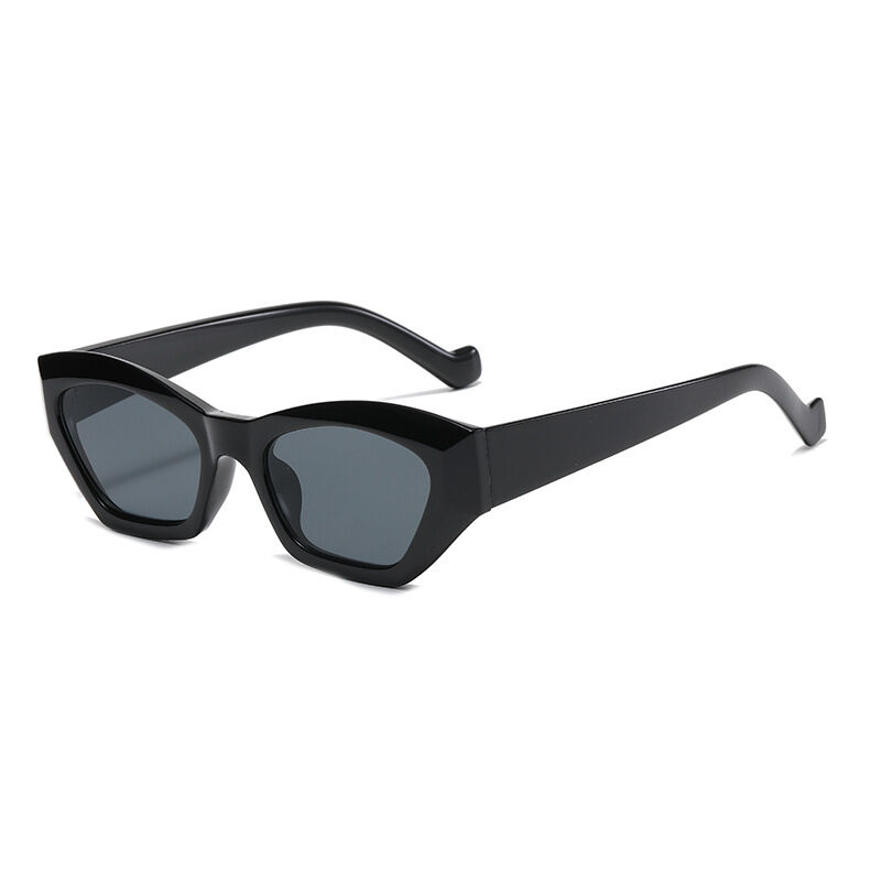 Simple Series Retro Solid Color Leopard Print Sunglasses