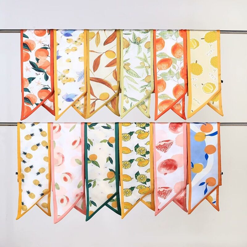 Simple Series Daily Heart Fruit Polyester Summer Scarves h5Picture3