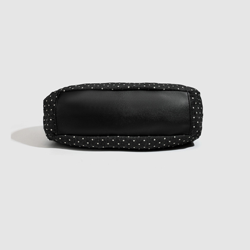 Casual Style Metal Hardware Shirred Solid Color Polka Dots Women's Underarm Bag h5Picture7