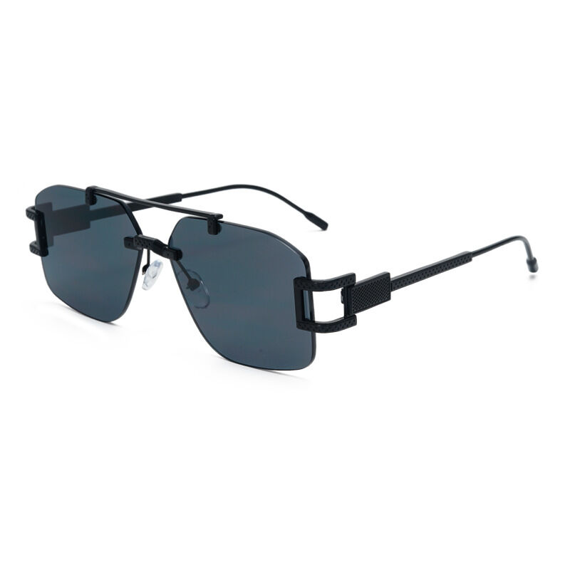 Luxurious Series Casual Solid Color Gradient Color Women's Sunglasses h5 Picture2