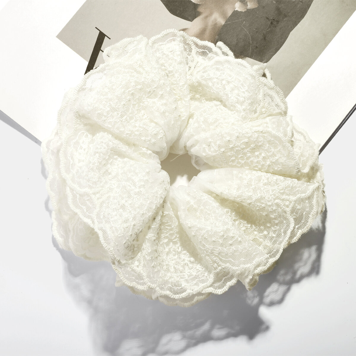 79# hair tie - white