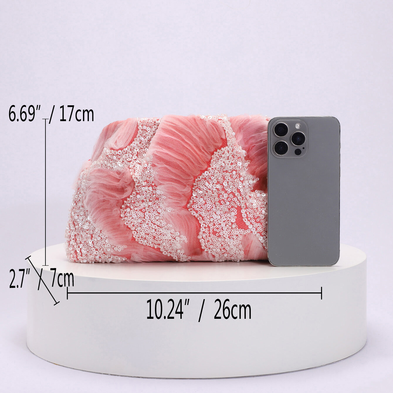Luxurious Series Elegant Flower Sequin Beads Women's Clutches (flower patterns are cut randomly) Picture5