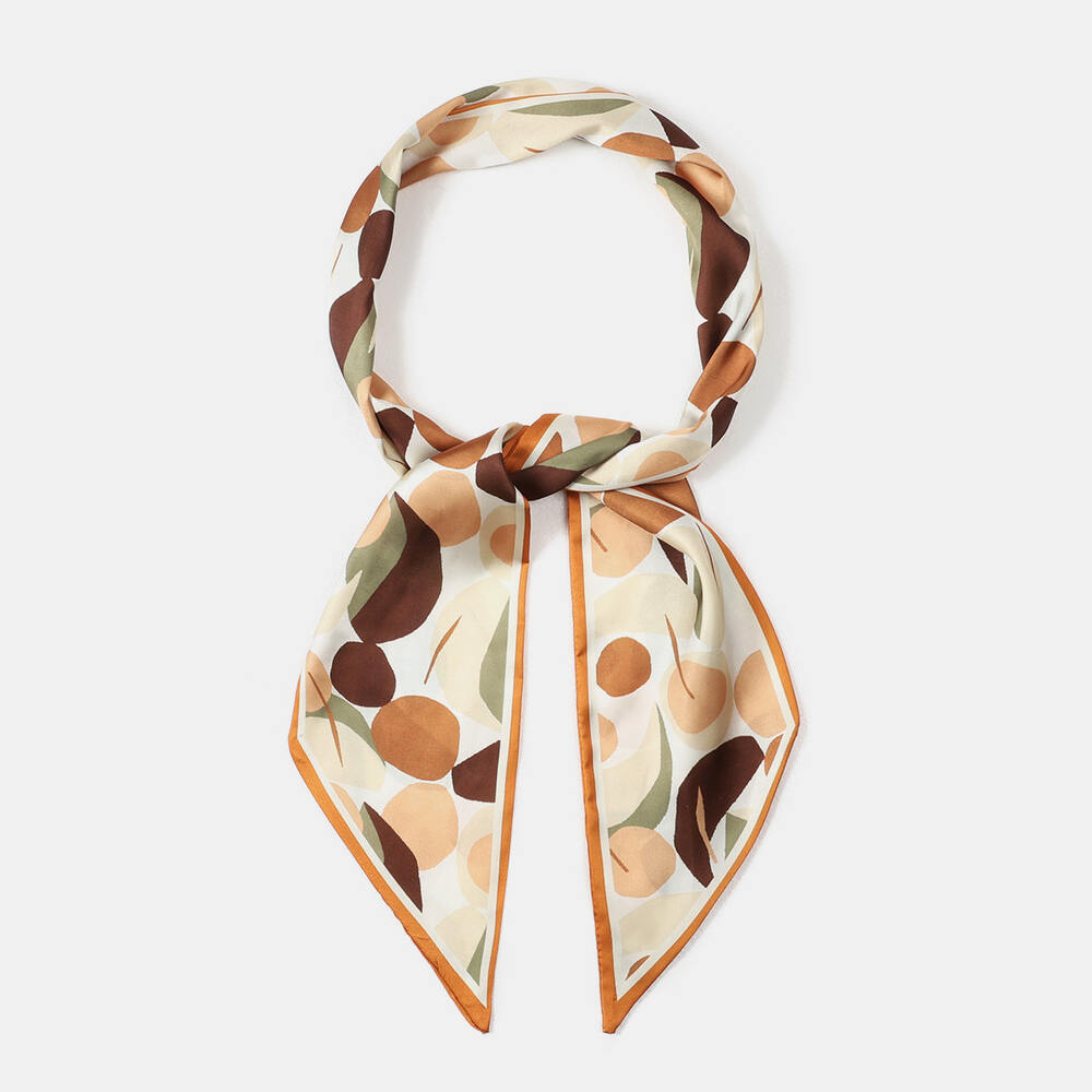 Romantic Series Orange Elegant Mixed Color Polyester Women's Summer Scarves h5Picture7