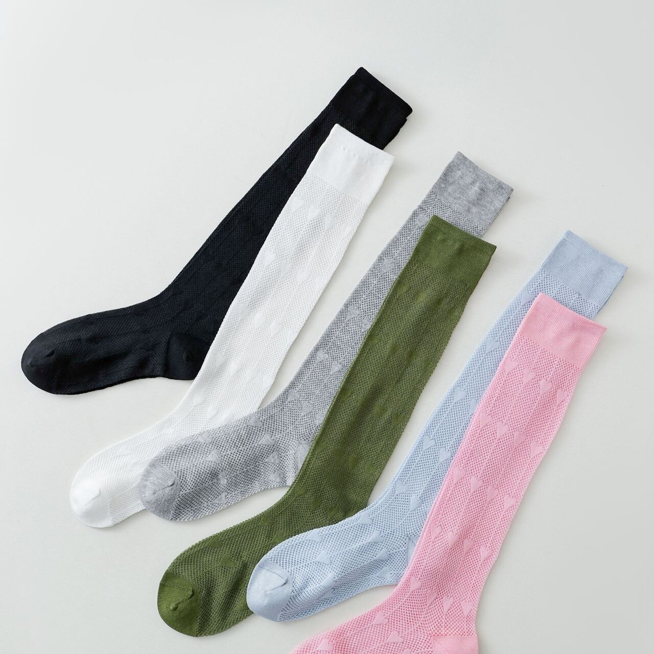 Fashion High Bounce Elegant Heart Mid-Calf Socks h5 Picture4