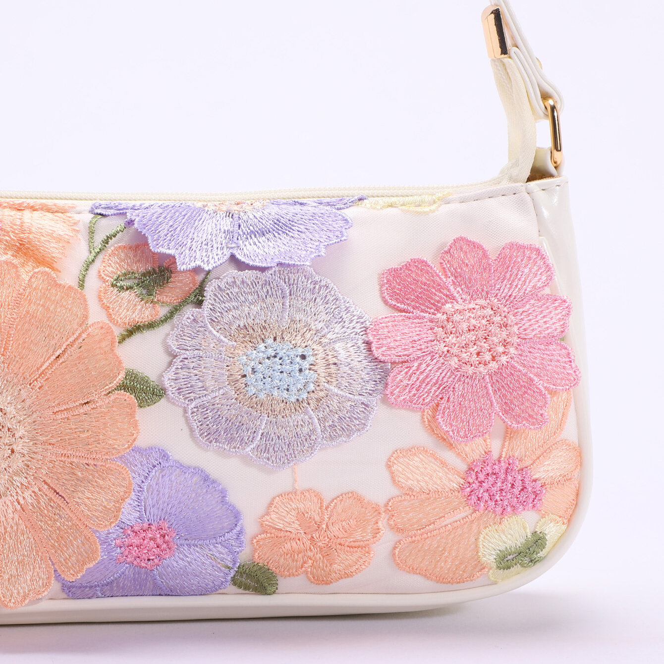 Romantic Sweet 3D Flower Pu Women's Shoulder Bags(flower patterns are cut randomly) h5 Picture5