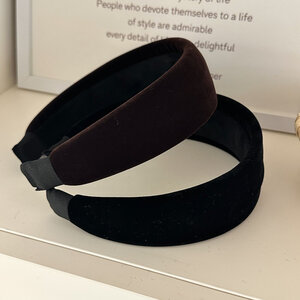 1 Piece Fashio Simple Wide Brimmed Velvet Women's Hair Bands h5 Picture3