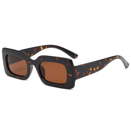 1 Pair Stylish Wide Brimmed Leopard Print Women's Sunglasses