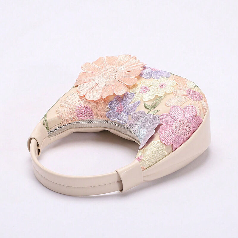 Romantische 3D-bestickte Blumen-Schultertaschen für Damen (Blumenmuster werden zufällig ausgewählt) h5Bild3