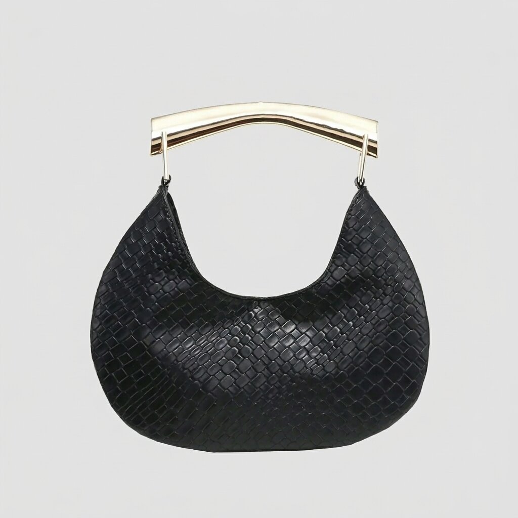 Simple Series Retro Woven Pu Women's Handbags