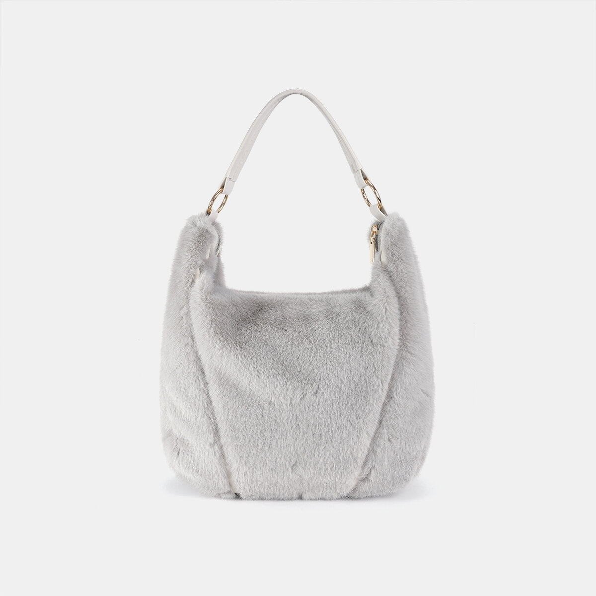 1 Piece Simple Furry  Solid Color Women's Shoulder Bags